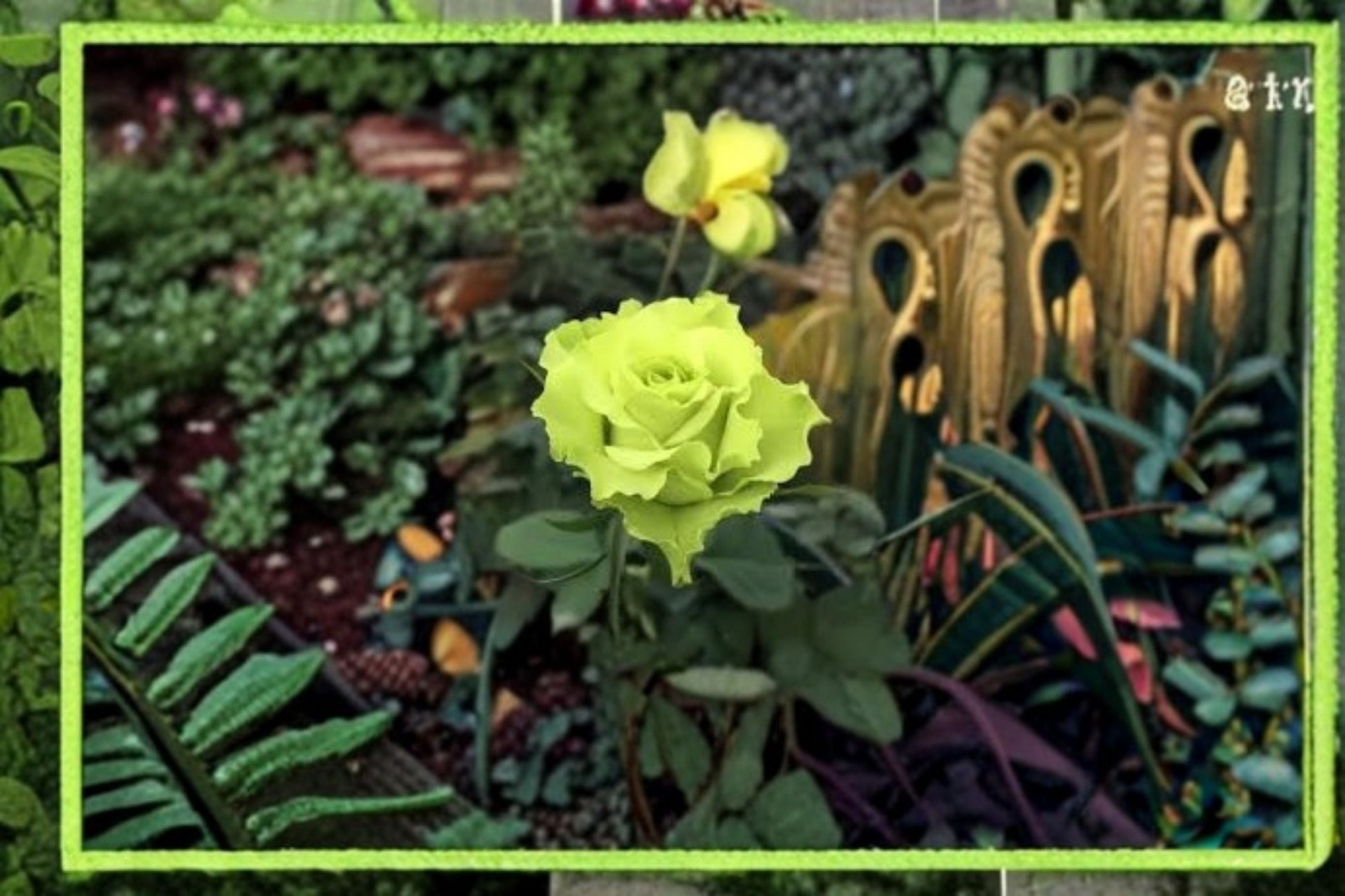 Green Mystery Rose Plant – Ornamental Flowering Shrub – Rosa sp. – Decorative Green Blooms for Gardens & Containers