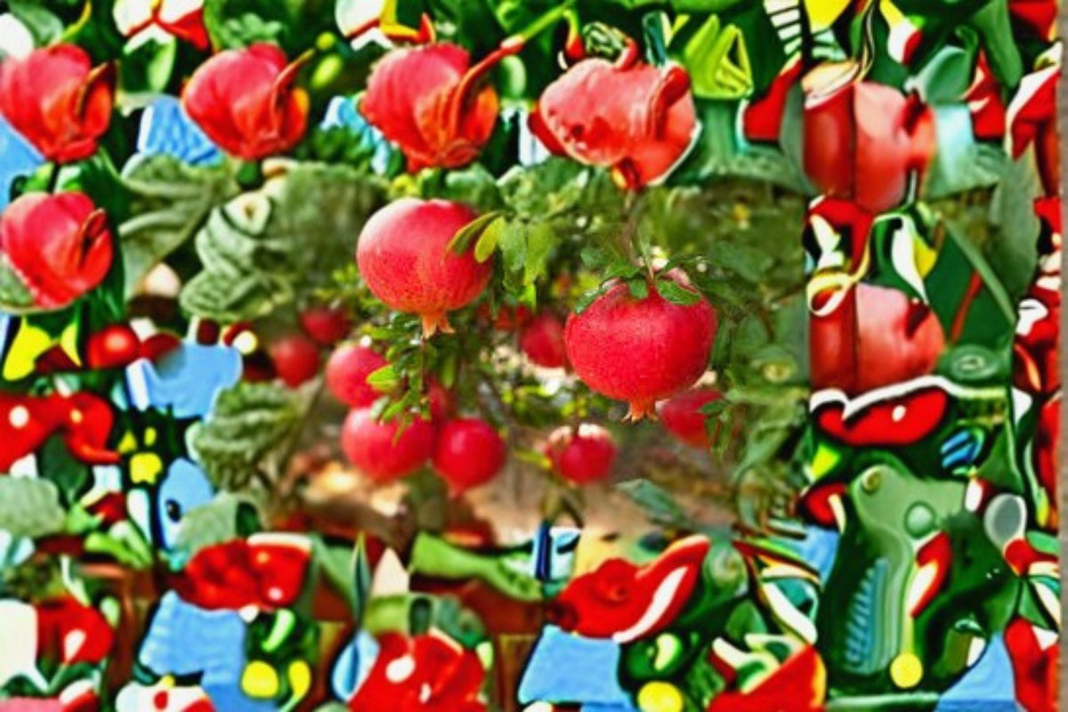 Pomegranate Cuttings 6" – Punica granatum – Edible Fruit Tree Propagation – Red Flowers & Fruit – 7 Unrooted Cuttings