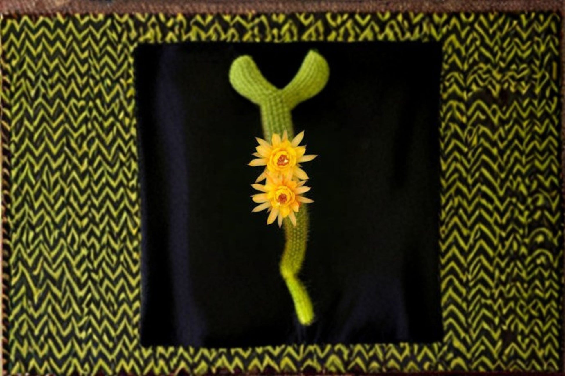 Rooted Cactus Plant 7" Hildewintera Humkes Kleine Gelber Hybrid, Trailing Cactus for Hanging Displays, Indoor Houseplant