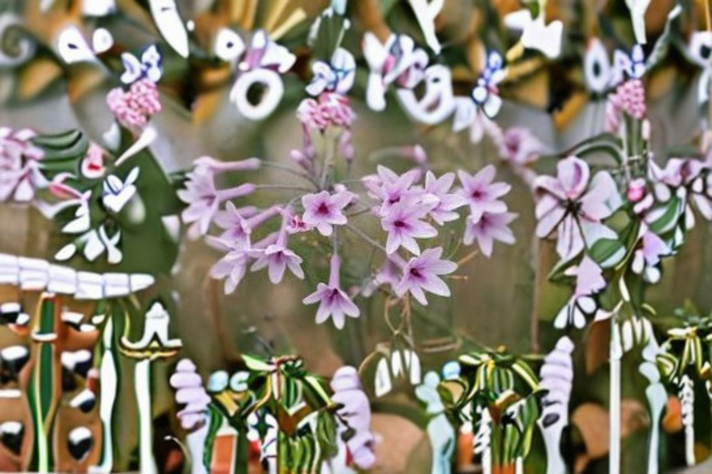 Society Garlic Plant - Tulbaghia violacea - Lavender-Pink Flowers - Edible Perennial Herb for Garden or Containers