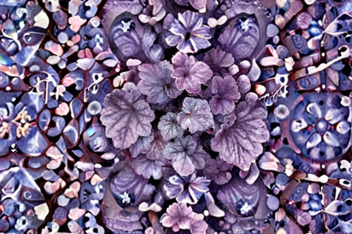 Dark Storm Coral Bells Plant - Heuchera 'Dark Storm' - Purple-Black Foliage - Shade Garden Perennial