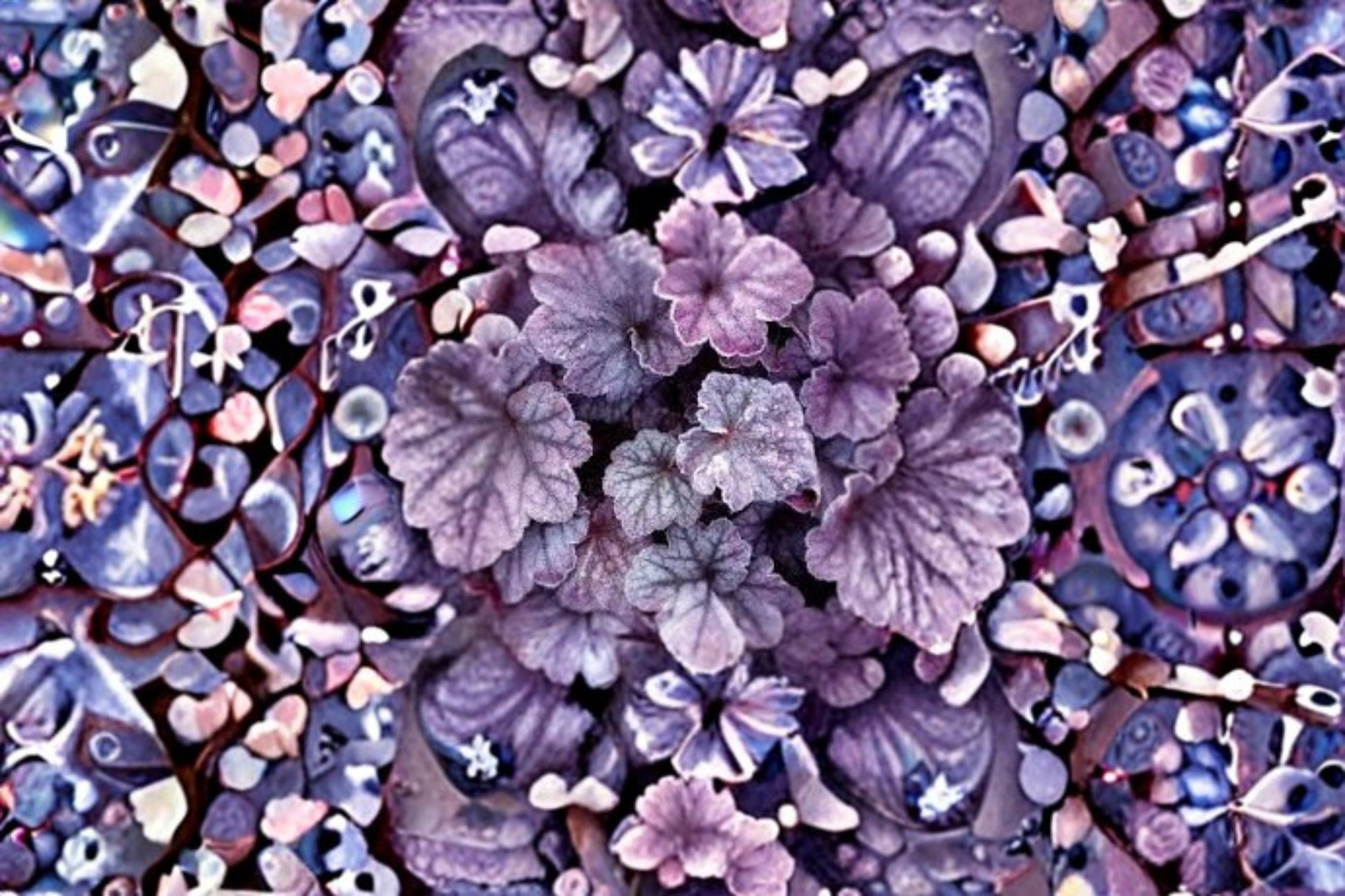 Dark Storm Coral Bells Plant - Heuchera 'Dark Storm' - Purple-Black Foliage - Shade Garden Perennial