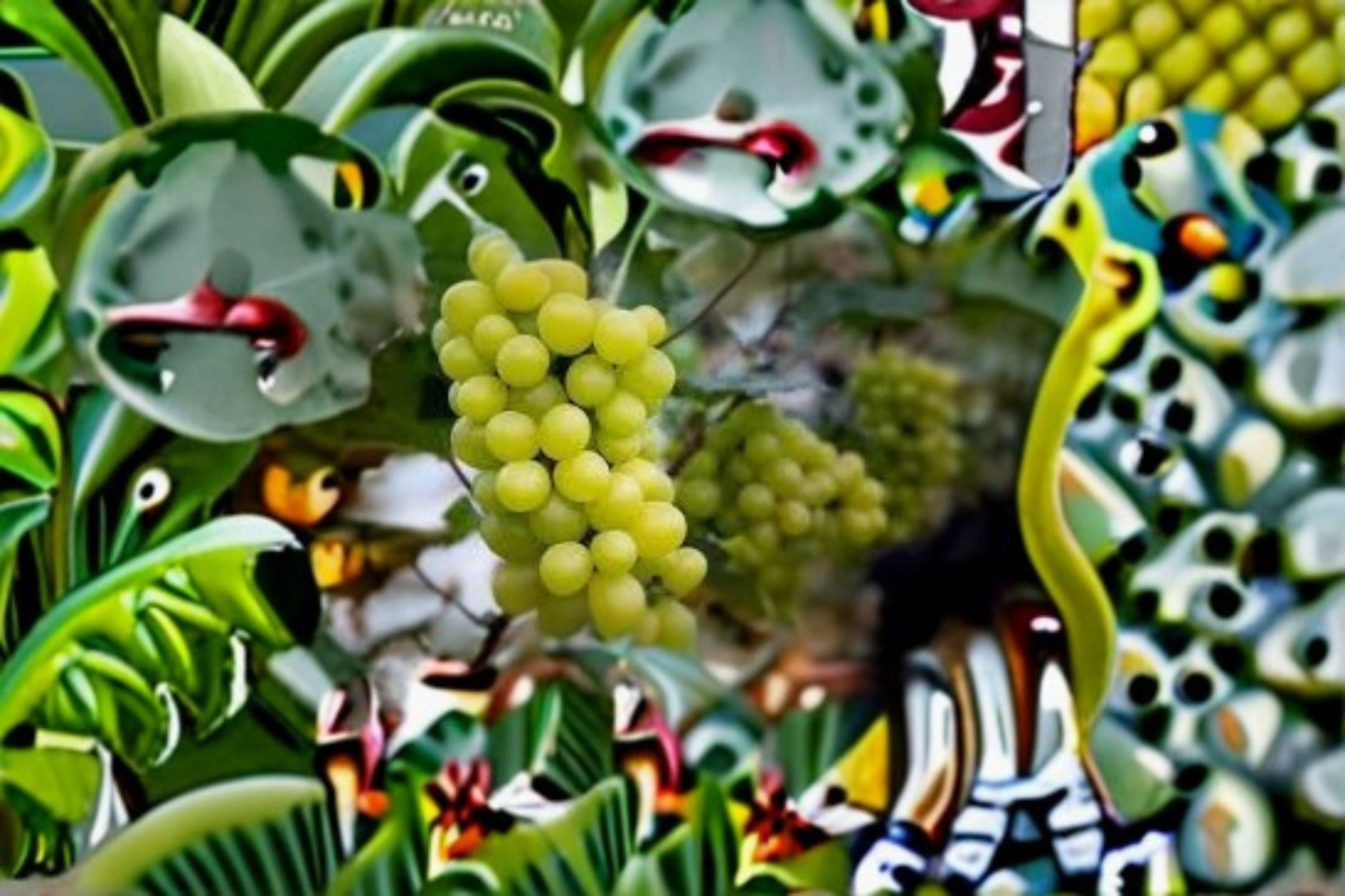 Cotton Candy Grape Cuttings - 2 Unrooted Vitis vinifera - Sweet Climbing Vine for Garden and Vineyard Propagation