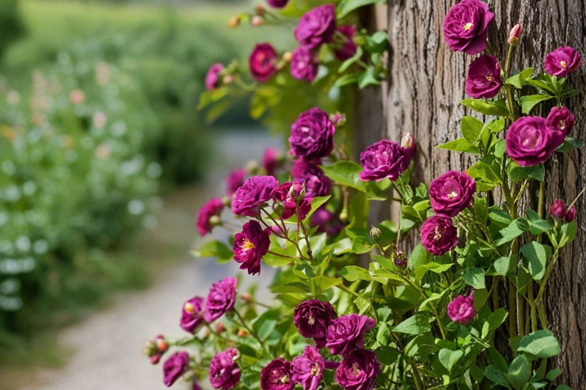 Moss Rose Cuttings - 7 Unrooted Portulaca grandiflora Magenta Flowering Succulent for Garden, Containers, Ground Cover