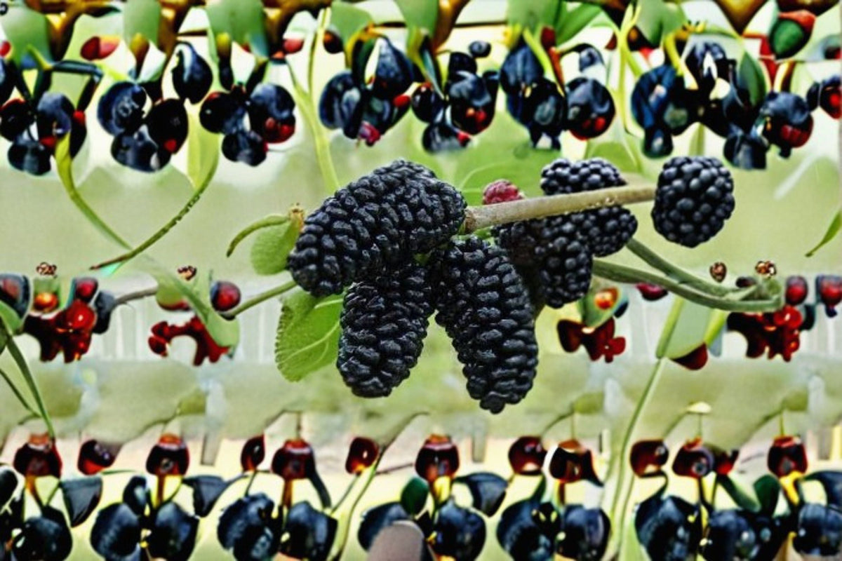 Black Mulberry Cuttings 6" – Morus nigra – Edible Fruit Tree for Propagation – Dark Berry Plant