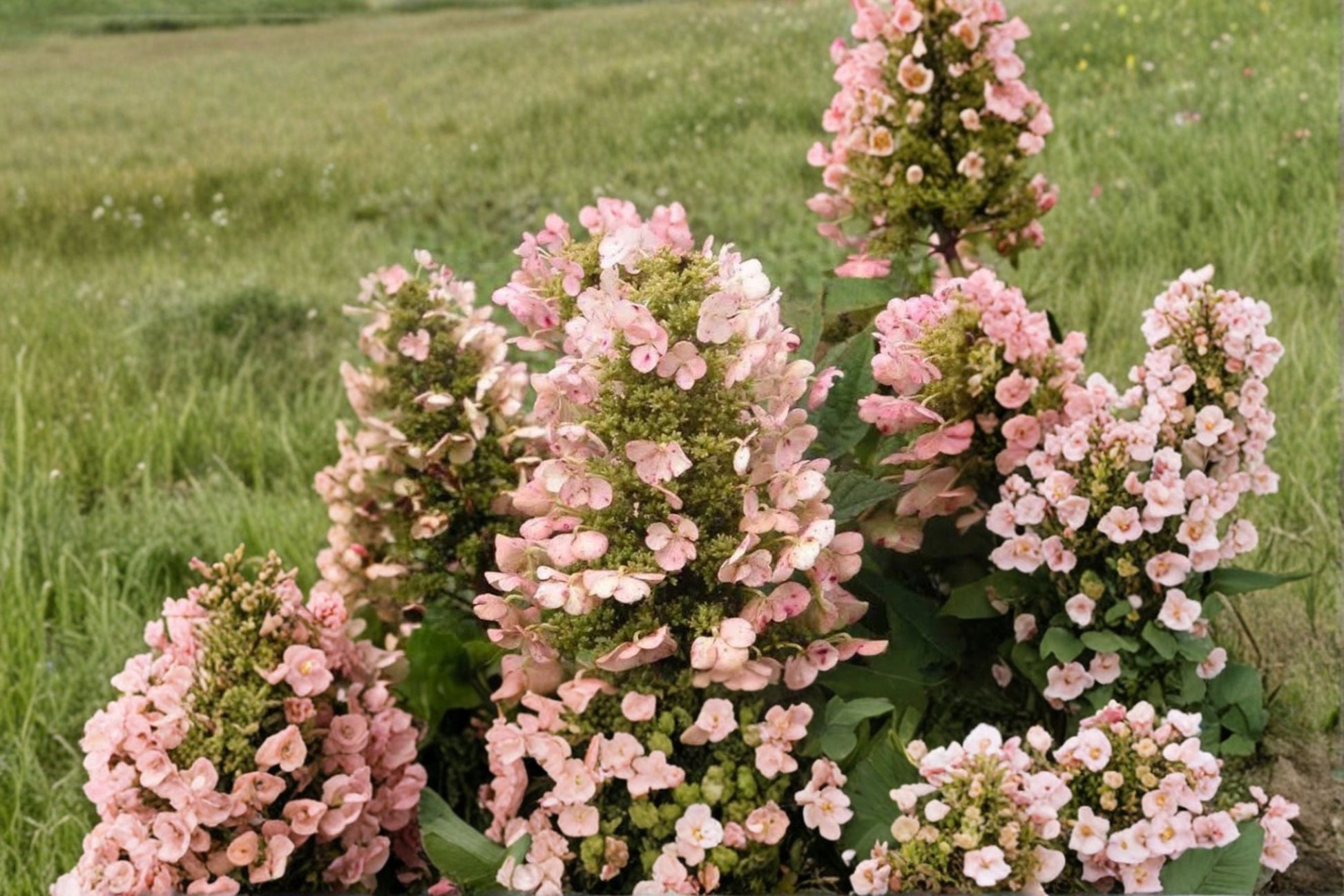 Munchkin Dwarf Oakleaf Hydrangea Live Plant - 1 PT - Hydrangea quercifolia 'Munchkin' - Compact White to Pink Flowers, Fall Color