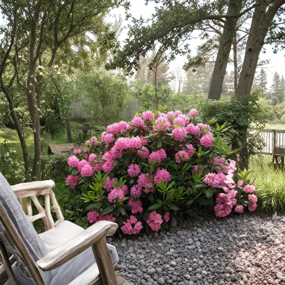 Rhododendron ‘Haaga’ Live Evergreen Shrub | Cold Hardy Pink Blooms | Rhododendron | 12-15 Inches Wide
