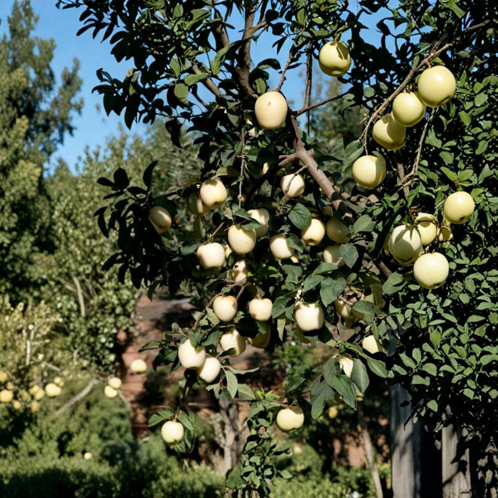 Ghost Apple Tree - Bare Root White Apple - Malus domestica ‘Ghost’ - Rare Sweet Variety on M111 Rootstock, Early Harvest