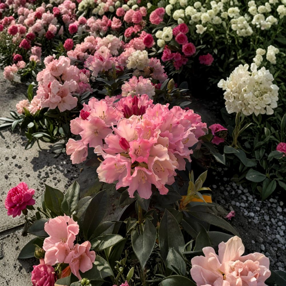 Rhododendron ‘Dreamland’ Live Evergreen Shrub | #1 Container Grown | White & Pink Blooms | Cold Hardy Rhododendron