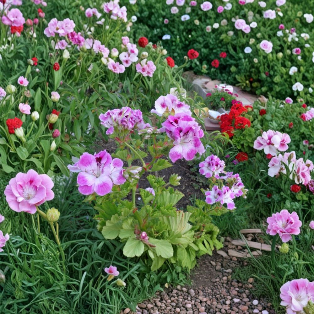 Purple & White Regal Geranium Cuttings | 2 Live Unrooted 6 Inch Cuttings | Fancy Pelargonium | Orchid-Like Blooms