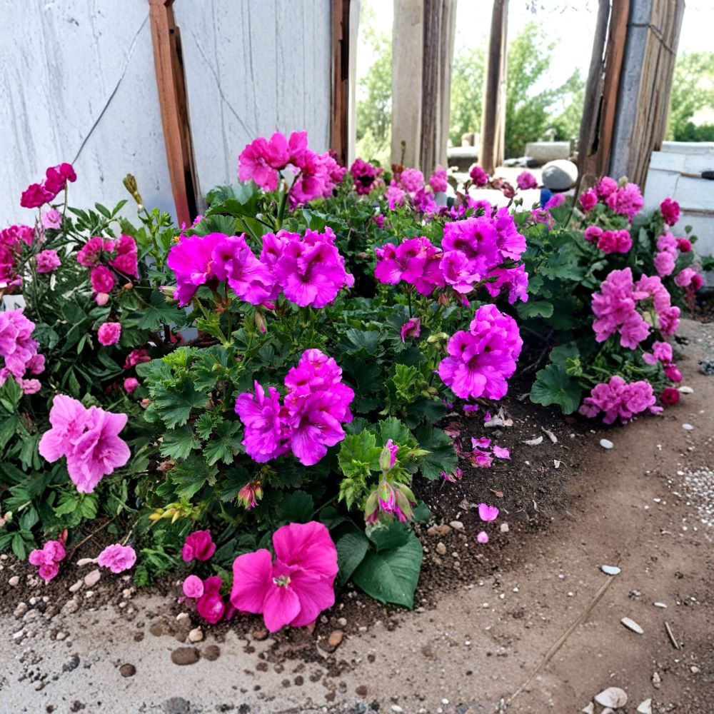 Regal Geranium Cutting - 6-8 Inch Live Plant - Purple Pelargonium with Fancy Lavender Blooms - Easy to Root Starter
