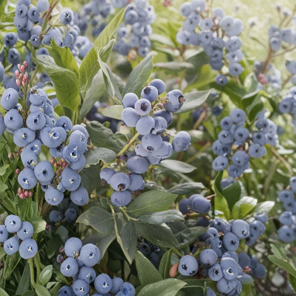 Vaccinium ‘Sunshine Blue’ Blueberry Plant Bundle - 3 Semi-Evergreen Southern Highbush Edible Plants in #1 Containers