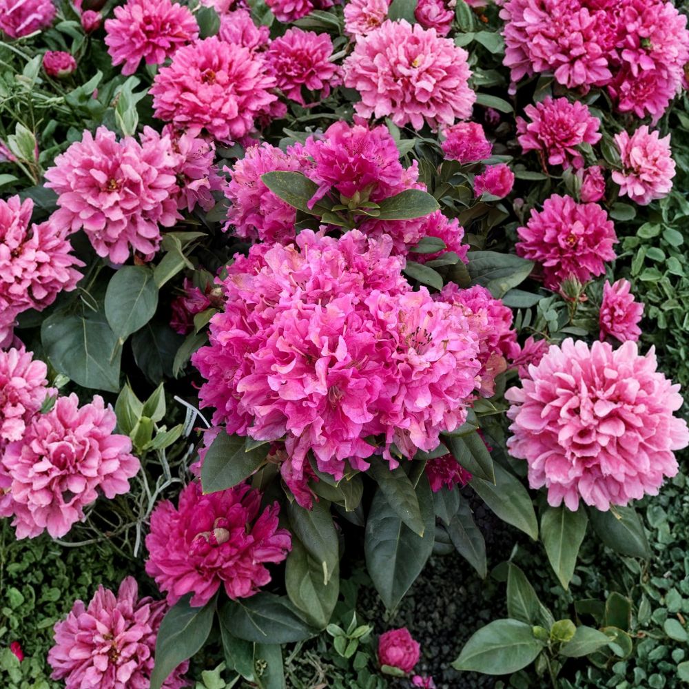 Rhododendron ‘Rocket’ Live Evergreen Shrub | Pink Blooming Hardy Plant | Rhododendron 'Rocket' | 12-15 Inches Wide