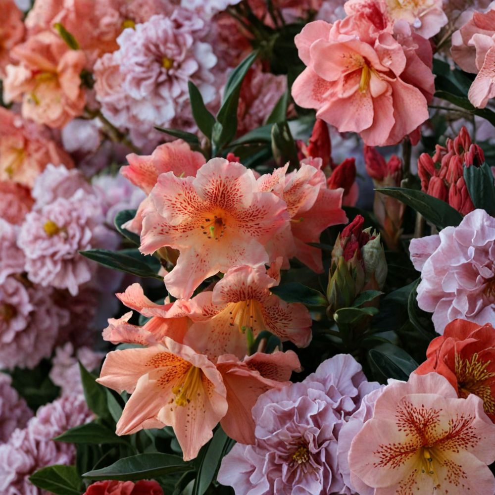 Rhododendron ‘Kaitlyn’s Delight’ Live Shrub | Compact Evergreen with Orange Freckled Blooms | Rhododendron | #2 Container Grown