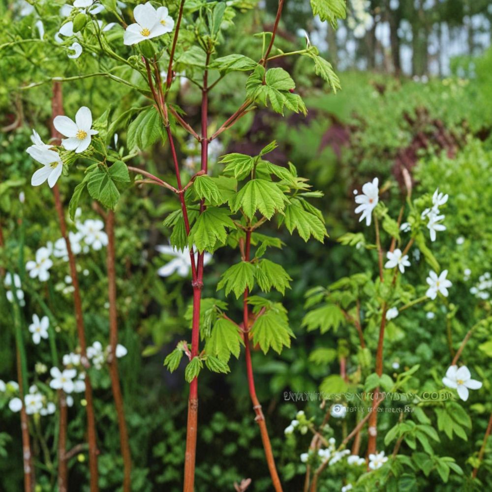 Acer circinatum ‘Pacific Fire’ | Red Bark Vine Maple | #3 Container | Ornamental Tree for Four-Season Interest