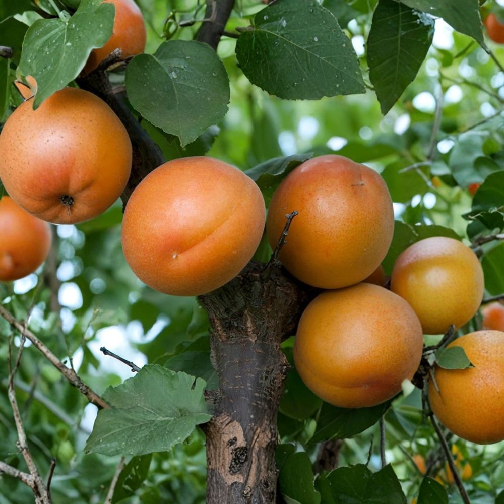 Tomcot Apricot Tree - Live Bare Root - Early Sweet Variety - Prunus armeniaca - Productive Cold Hardy Fruit Tree