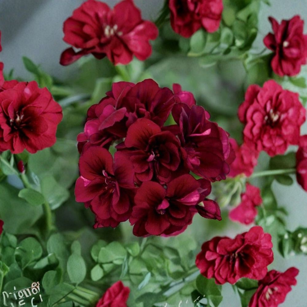 Dark Burgundy Geranium Seeds - 10 Seeds | Pelargonium zonale | Rich Red Blooms for Containers & Hanging Baskets