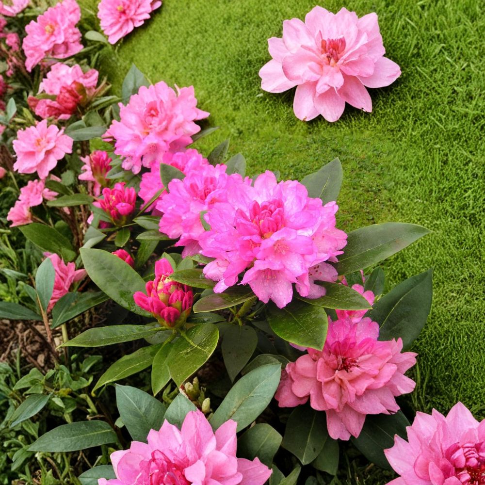 Rhododendron ‘Queen Alice’ Live Shrub | Bright Pink Blooms | Evergreen Landscape Plant | Cold Hardy | #1 Container Grown