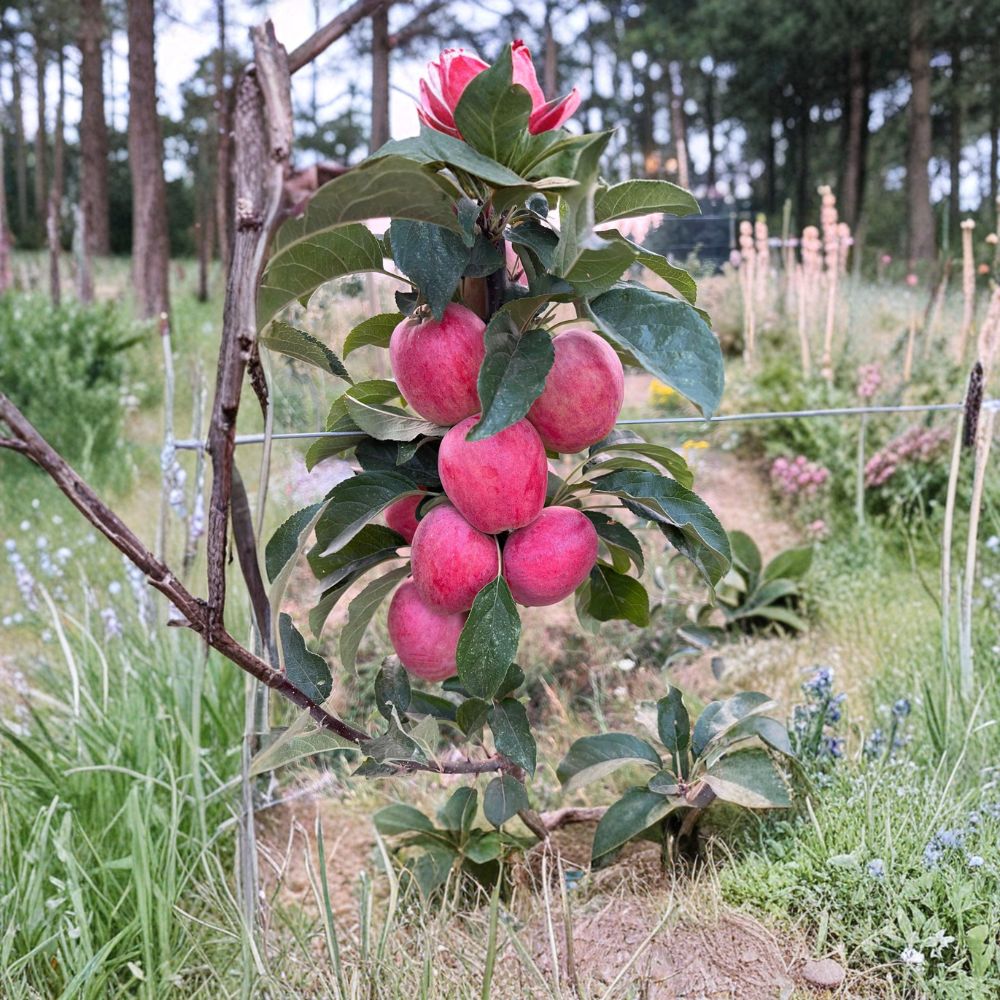 Santiam Red Gala Apple Tree | Live Bare Root | Early Ripening Sweet Apple | Malus domestica ‘Santiam Red Gala’ | Disease Resistant
