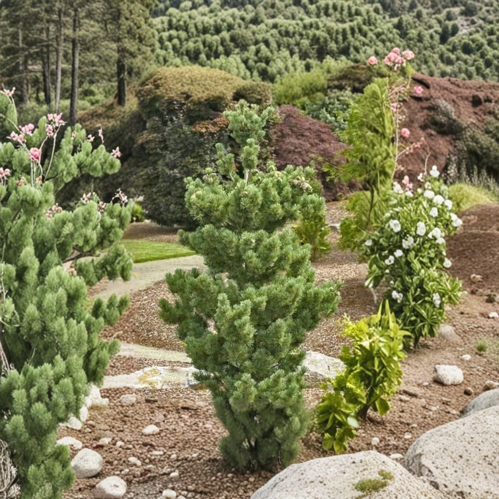 Koto Buki Japanese Black Pine - 8 Inch Live Evergreen Conifer in 1 Gallon Pot - Compact Pinus thunbergii for Gardens