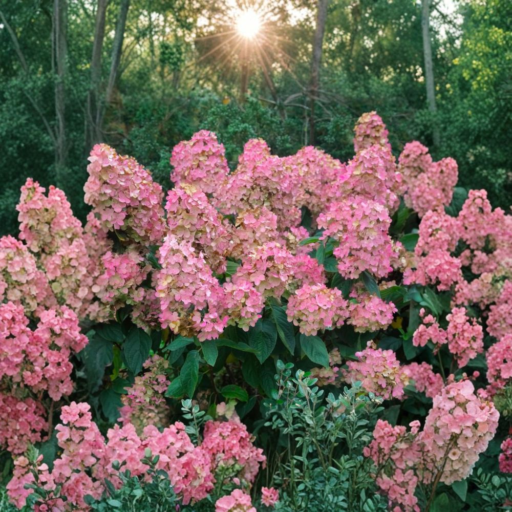 Pink Diamond Panicle Hydrangea 1 Gallon Pot | White to Pink Blooms | Hydrangea paniculata | Flowering Shrub for Gardens