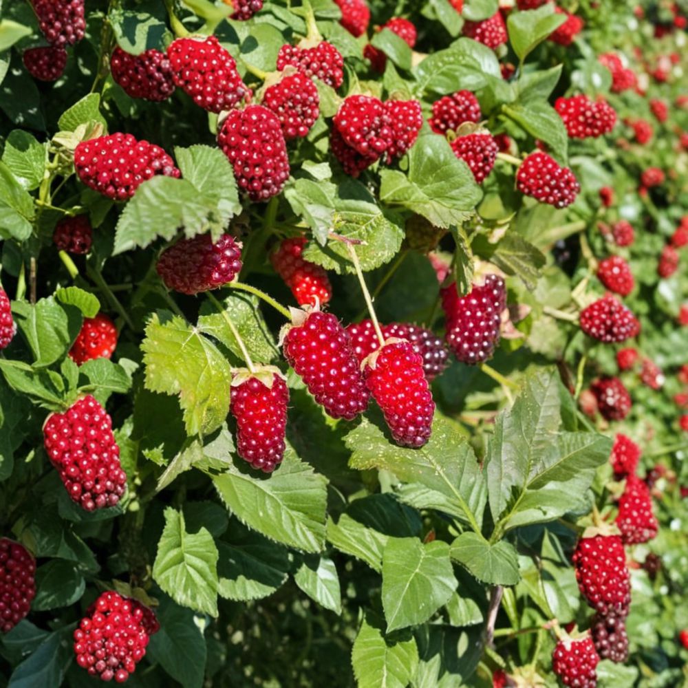 Loganberry Plant | Thornless Hybrid Berry Vine | Rubus x ‘Loganberry’ | #1 Container Grown | 6–12 Inches Tall