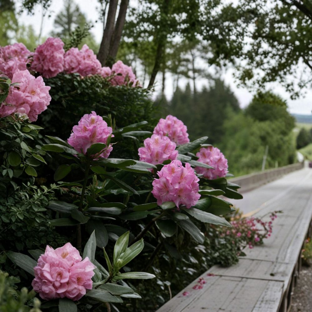 Rhododendron Scintillation Plant - Bright Pink Blooms, Dark Green Foliage, Cold Hardy to -10°F, 12-15 Inch Wide Evergreen Shrub