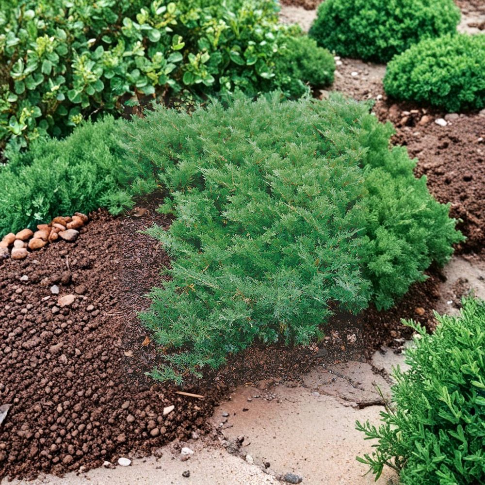 Juniperus ‘Buffalo’ Live Evergreen Groundcover Shrub | Cold Hardy Low Maintenance Plant | #3 Container Grown