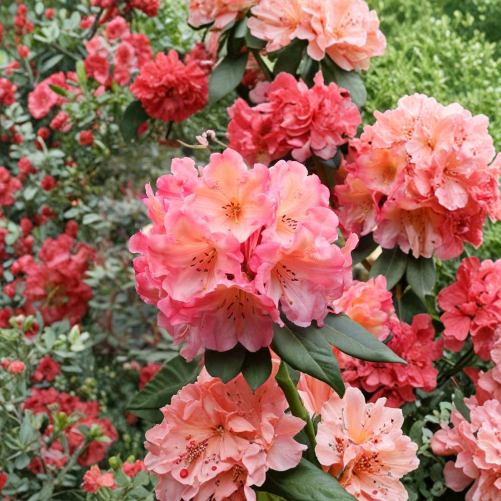 Rhododendron ‘Honey Butter’ Live Shrub | #1 Container Grown | Yellow Orange Pink Blooms | Hardy Evergreen Flowering Plant