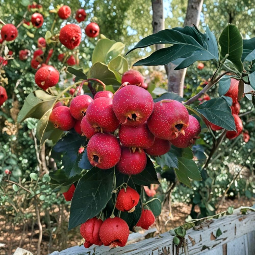 DaMoPan Hawthorn Tree – Grafted Bare Root Edible Landscape Tree | Crataegus pinnatifida ‘DaMoPan’ | Cold Hardy Red Fruit