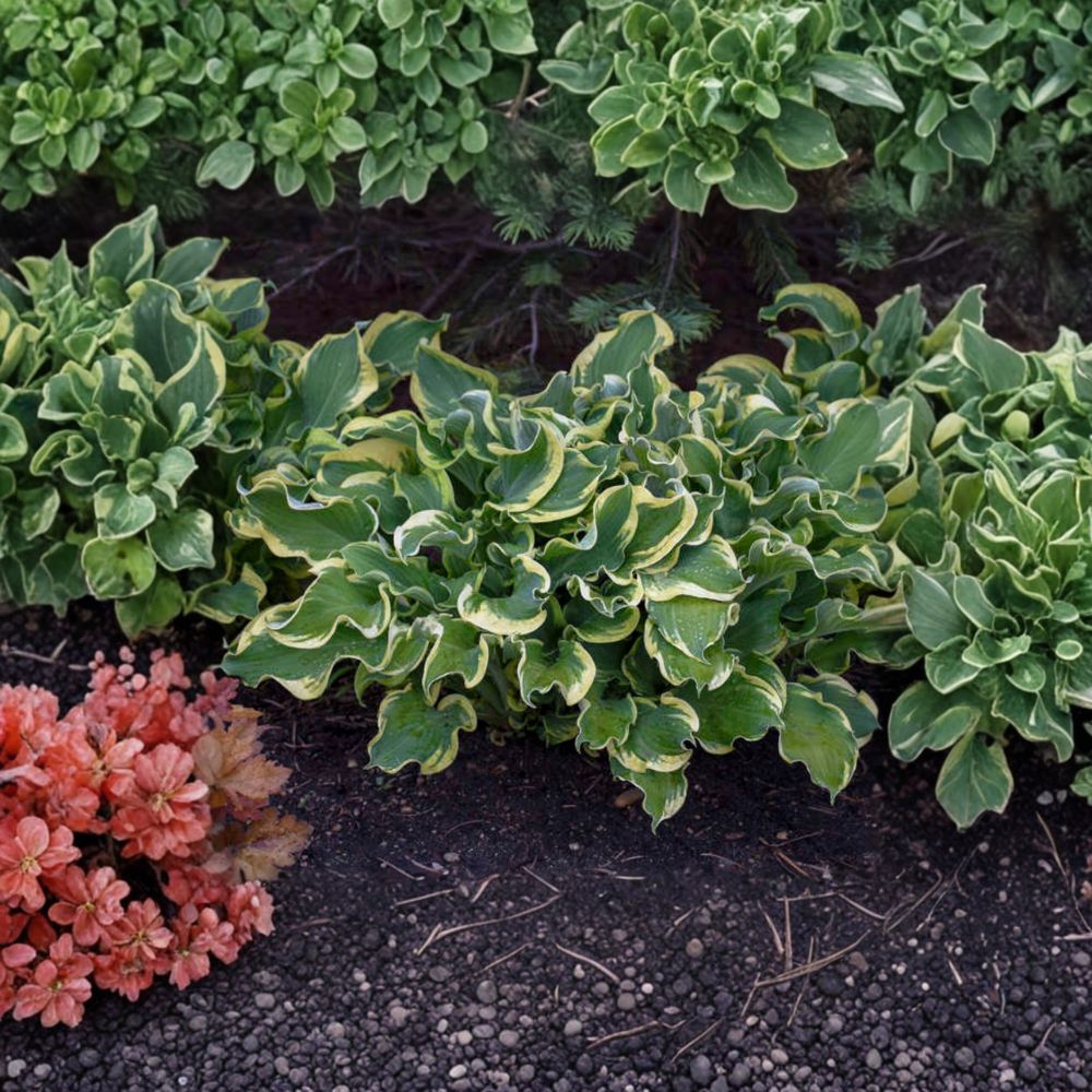 Wheee! Hosta Live Bare Root Starter Plant | Ruffled Variegated Foliage | Hosta ‘Wheee!’ | Slug Resistant Perennial