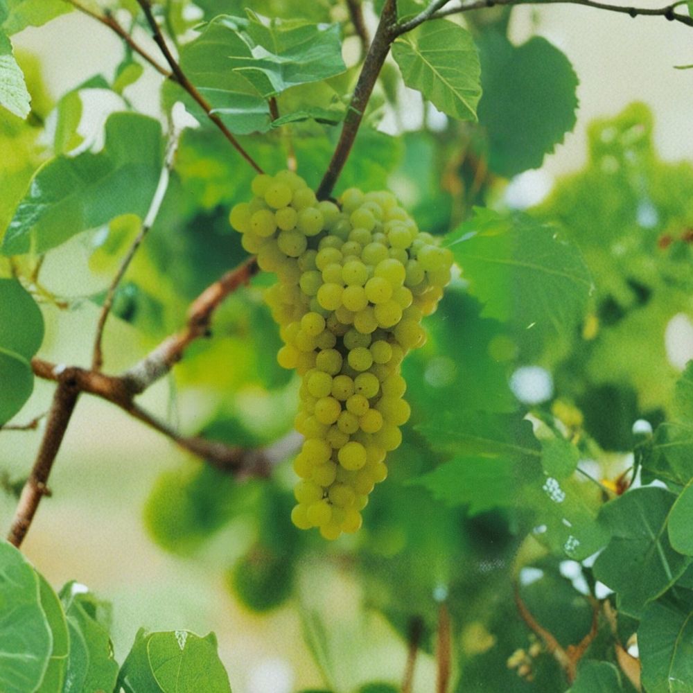 Thompson Seedless White Grape Vine - 3 Gallon Live Plant | Self-Fertile Vitis vinifera | Sweet Seedless Grapes for Home Garden