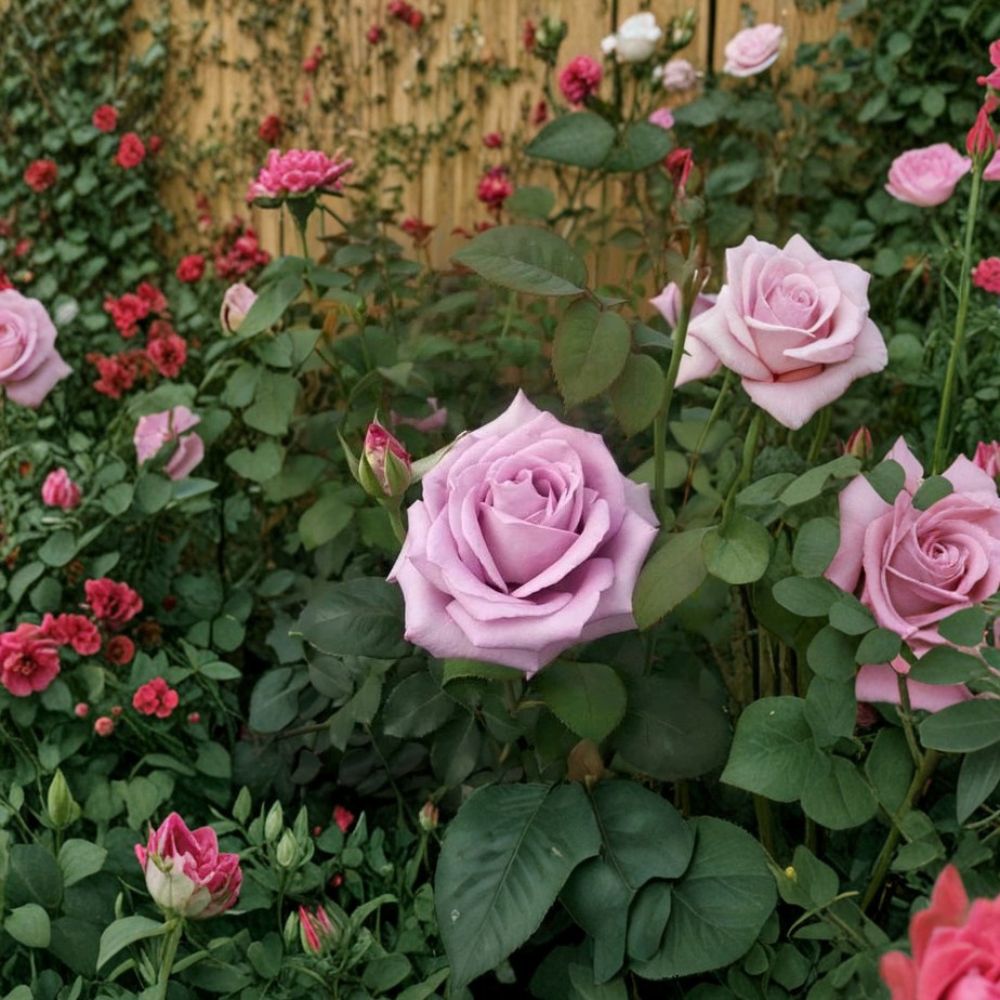 Blue Girl Rose Live Plant | 1 Gallon | Fragrant Lavender Blooms | Rosa Hybrid Tea 'Blue Girl' | Garden & Landscape Friendly