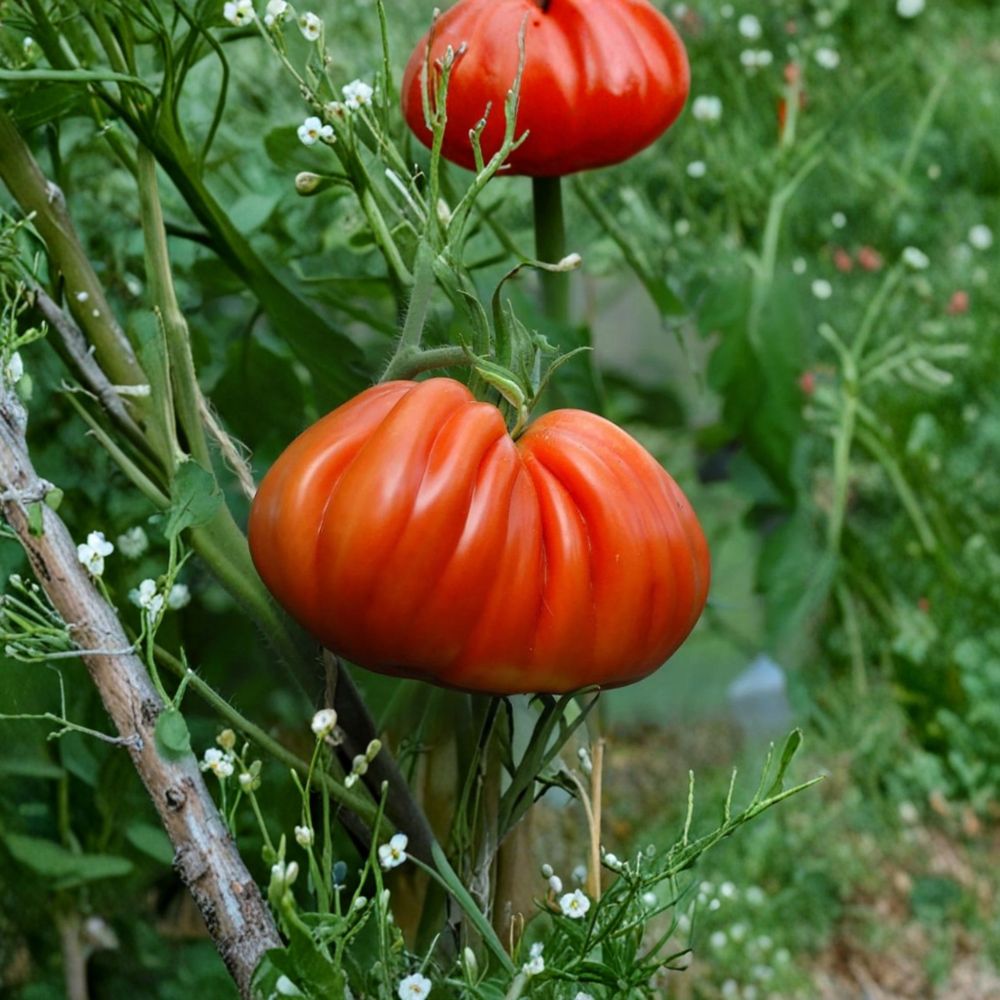 Cuor di Bue di Albenga Tomato Seeds | 50 Organic Heirloom Seeds | Solanum lycopersicum | Italian Beefsteak Variety