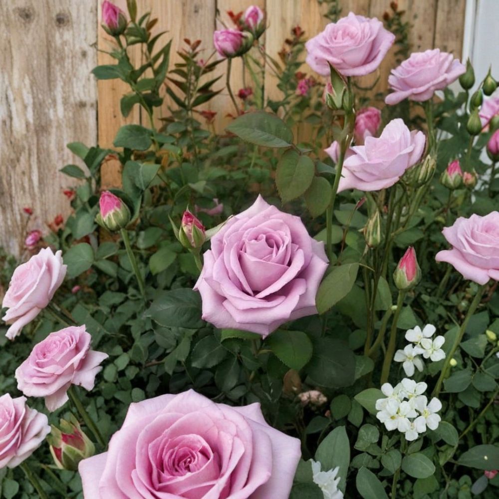 Blue Girl Rose Plant | 1 Gallon | Mauve Lavender Blooms | Fragrant Hybrid Tea Rose | Rosa 'Blue Girl'