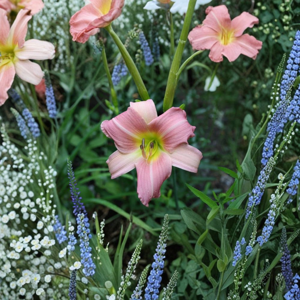 Hemerocallis 'Bama Music' Daylily - 3 Bare Root Plants | Hardy Perennial Flower | Easy to Grow Garden Favorite