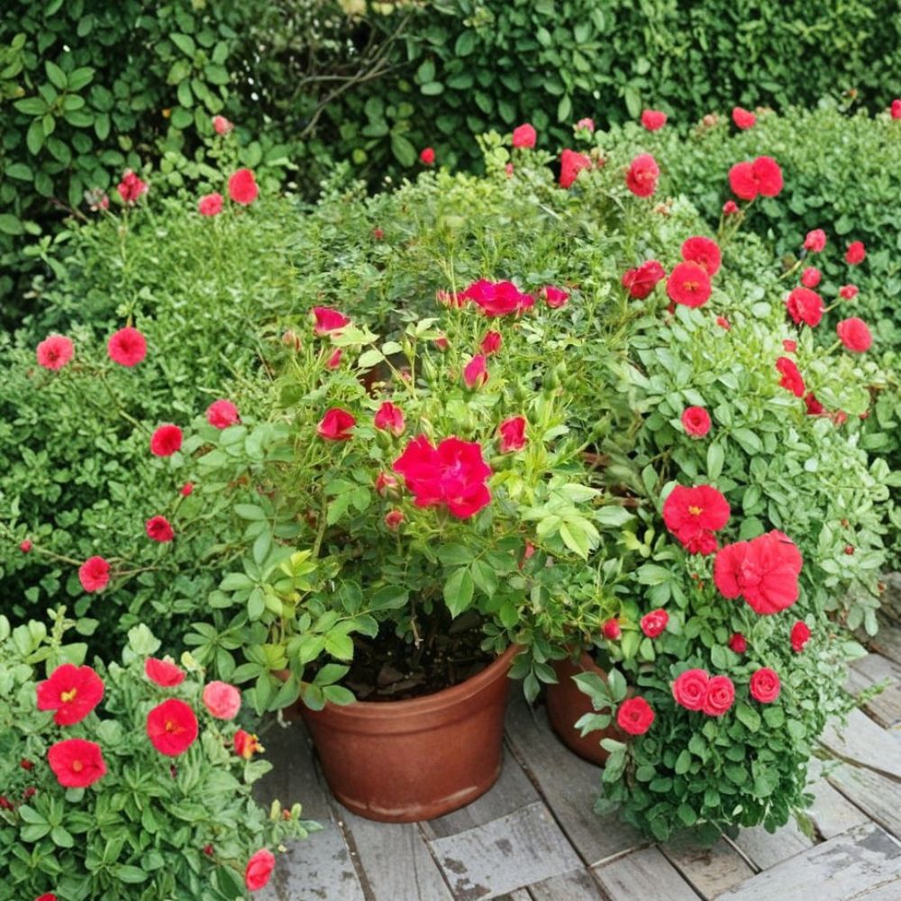 Red Drift® Rose Live Plant | 5 Gallon | Red Groundcover Rose Bush | Rosa hybrida | Disease Resistant & Easy to Grow