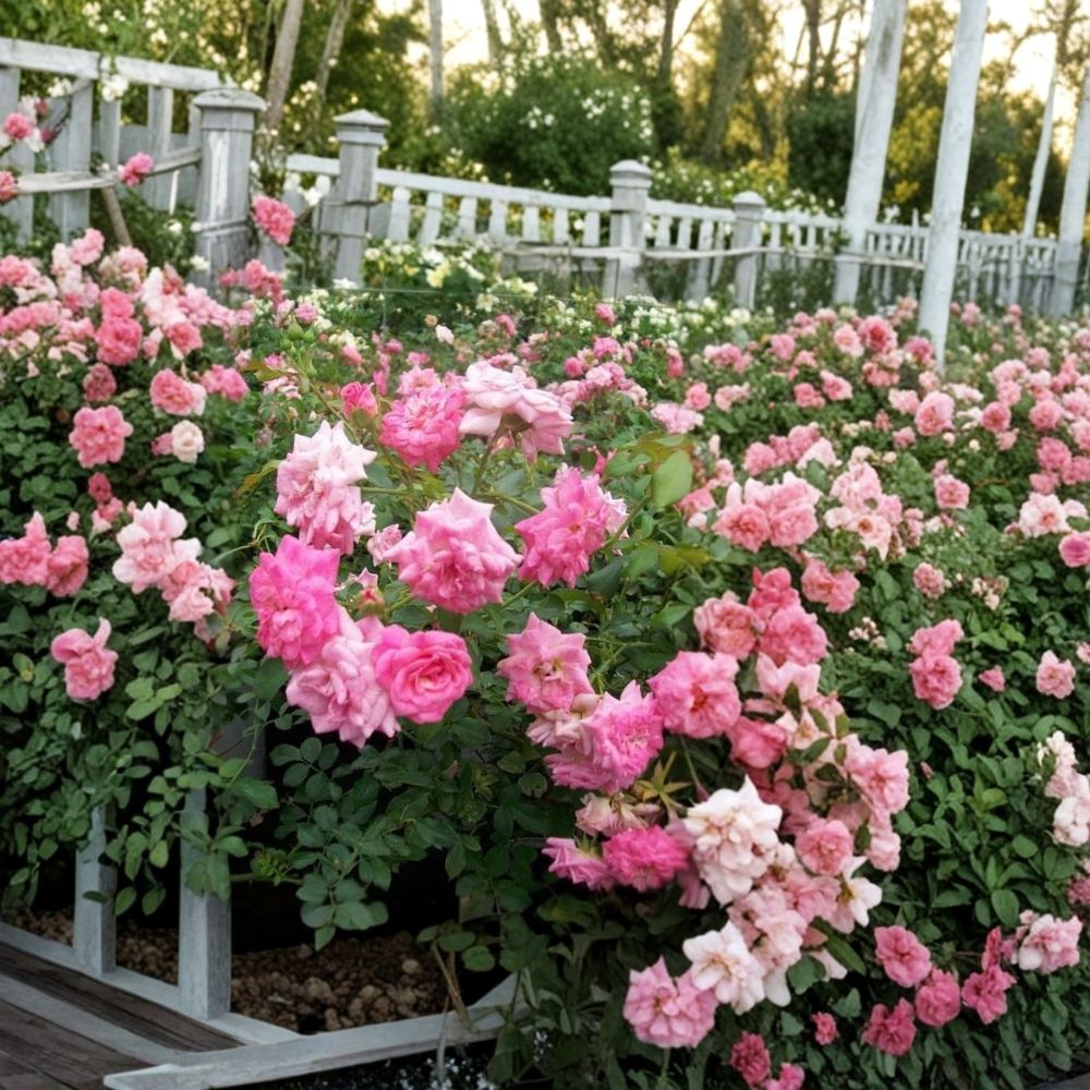 Sweet Drift® Rose Plant | 5 Gallon | Pink Double Flower Groundcover | Rosa hybrida | Easy Care Landscape Shrub