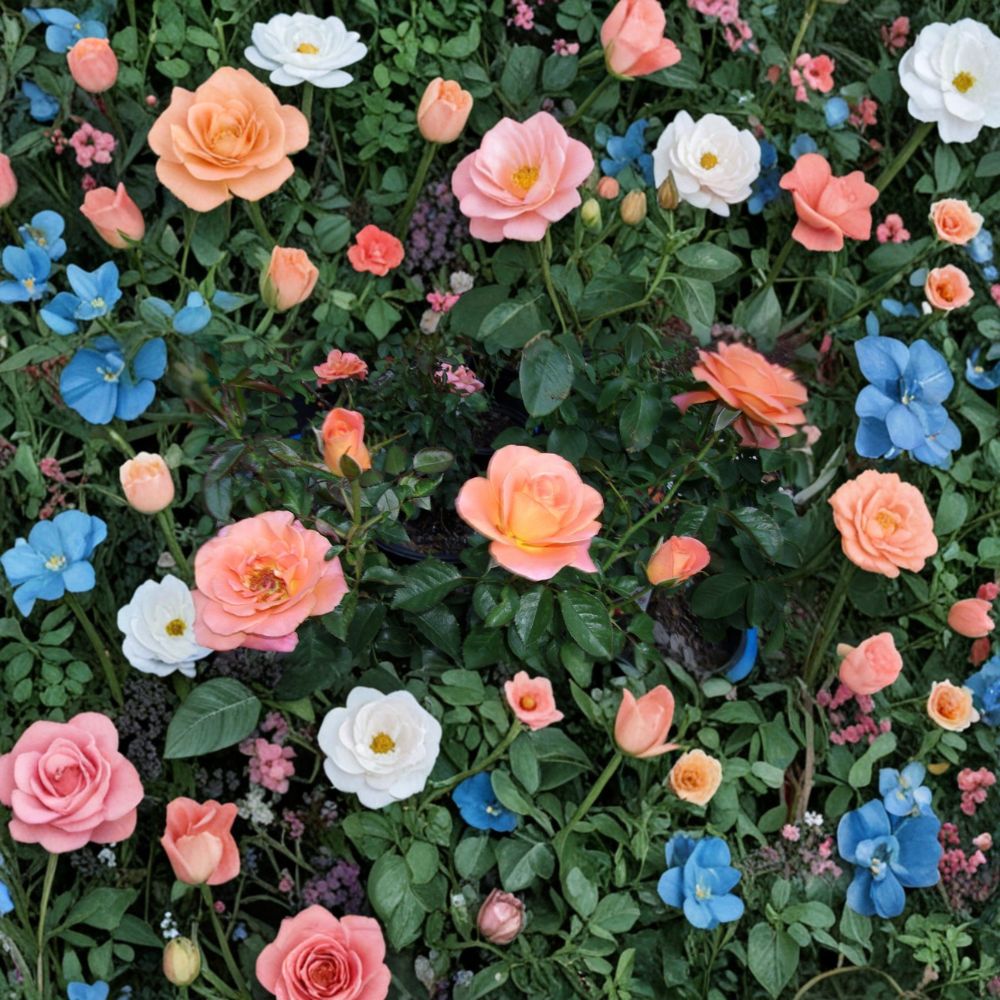 New Year Grandiflora Rose Bush Plant | 1 Gallon | Rosa 'New Year' | Easy to Grow, Landscape Friendly, Vibrant Orange Blooms