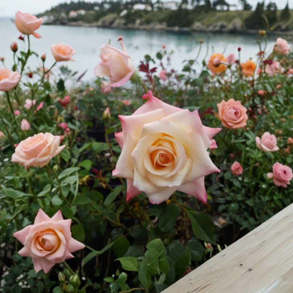 Peace Rose Live Plant | 2 Gallon | Yellow Blend Hybrid Tea Rose | Rosa hybrid 'Peace' | Award-Winning Garden Rose