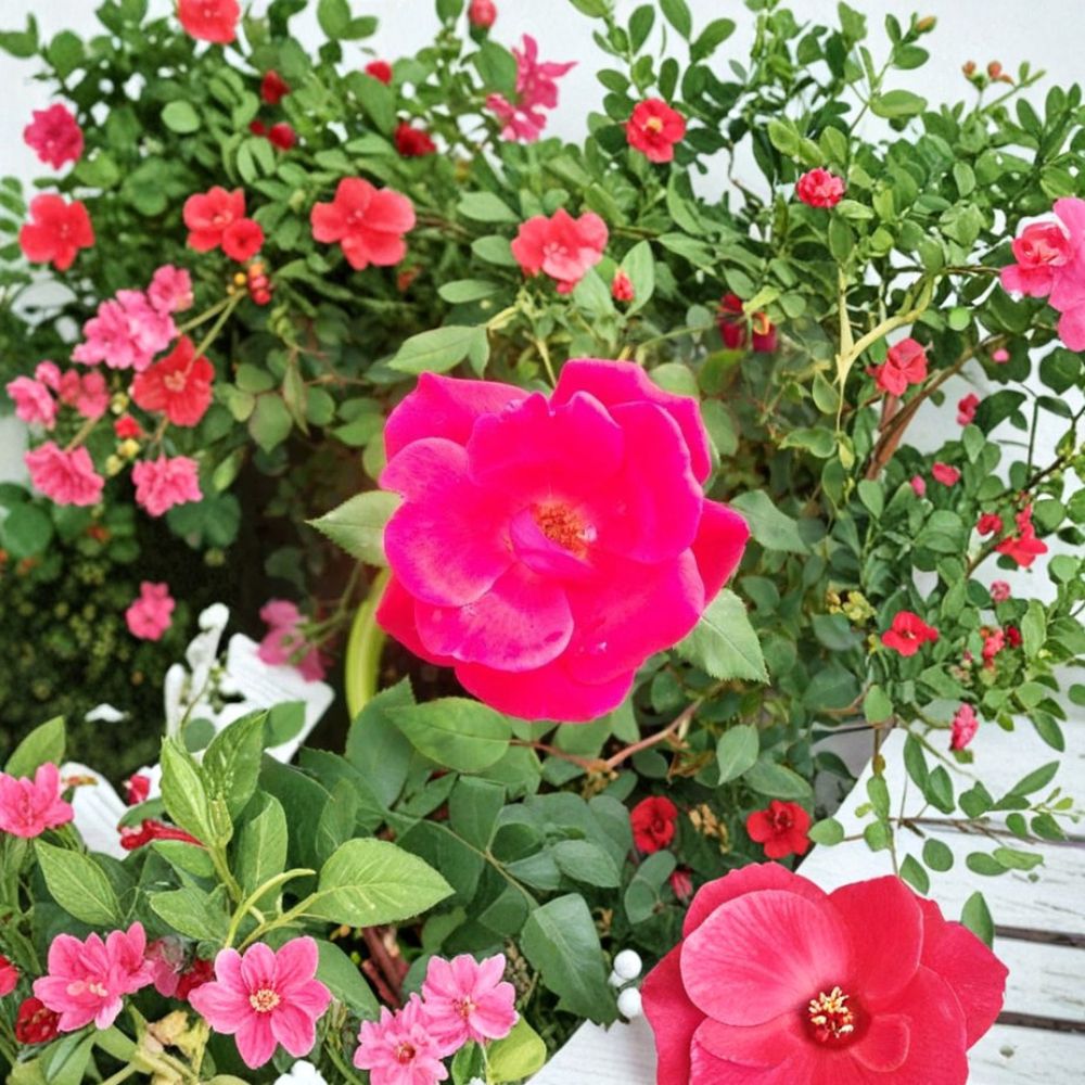 Red Knock Out® Rose Live Plant | 2 Gallon | Cherry Red Flowering Shrub | Rosa hybrida | Disease Resistant & Easy to Grow