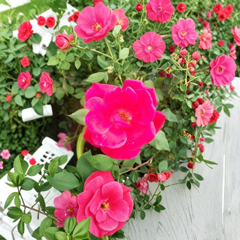 Red Knock Out® Rose Shrub | 2 Gallon | Cherry Red Blooms | Disease Resistant | Rosa 'Knock Out' | Easy Care Garden Plant