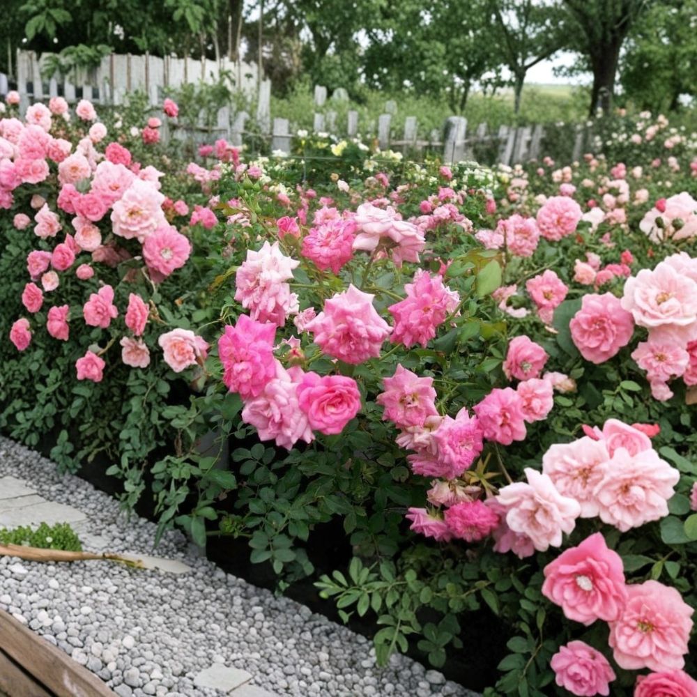 Sweet Drift Rose Plant | 3 Gallon | Double Pink Ground Cover | Rosa 'Sweet Drift' | Easy to Grow for Landscape & Garden