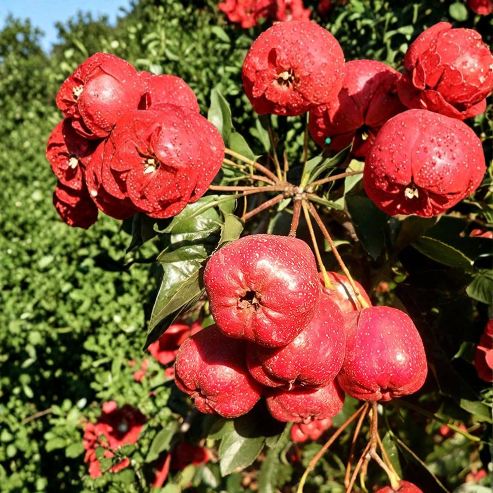 Giant Star Chinese Hawthorn Tree Bare Root | Large Fruit Shan Zha | Crataegus pinnatifida | Edible Medicinal Garden Tree