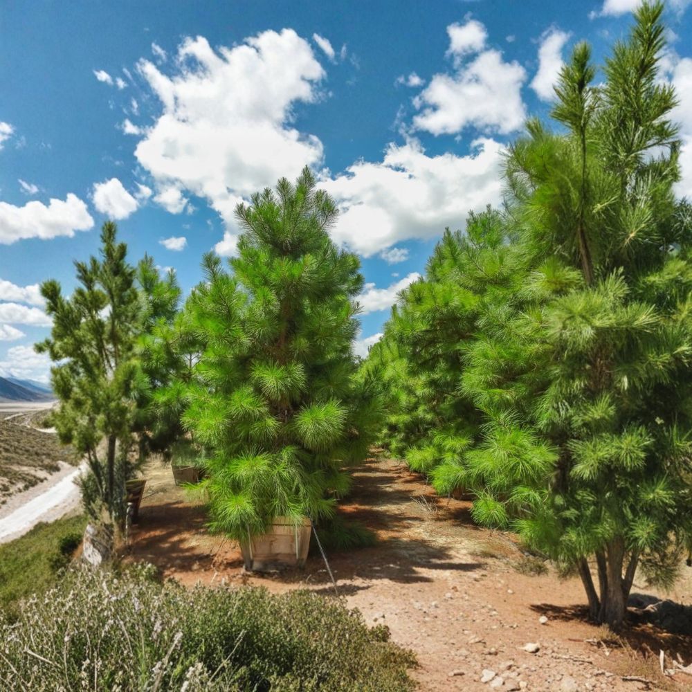 Loblolly Pine Trees Set of 2 Bare Root 1-2 Ft Evergreen Privacy Windbreak Pinus taeda Live Plants for Outdoor Garden