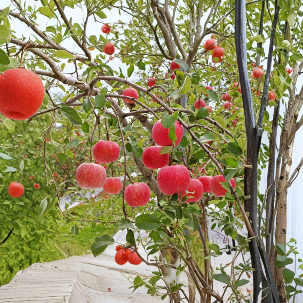 Fuji Apple Tree | Bare Root | Sweet Crisp Variety | Malus domestica ‘Fuji’ | M7 Rootstock | Patio & Backyard Friendly