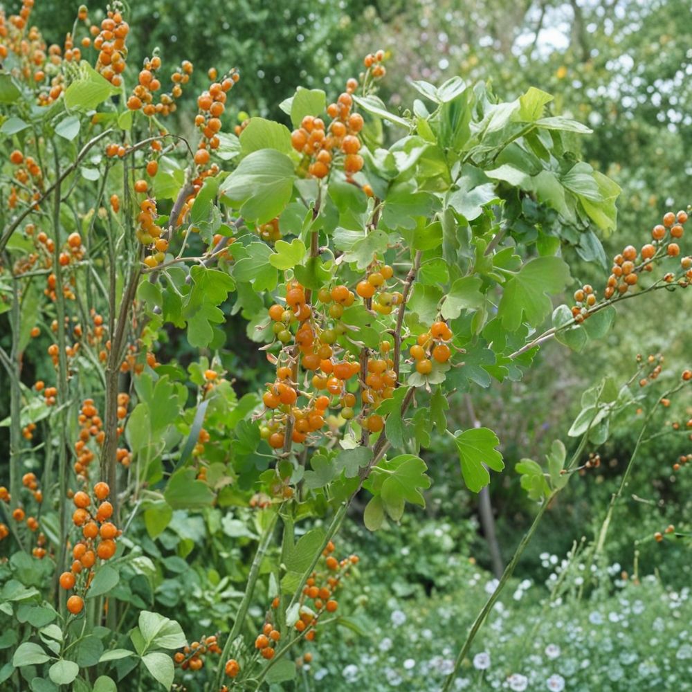 Golden Currant Live Rooted Plant | Edible Berry Shrub | Ribes aureum | Self-Pollinating | Zones 3-8 | Wildlife Friendly