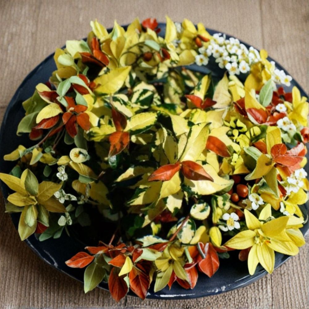 Asiatic Jasmine Starter Plant | Variegated Evergreen Vine | Trachelospermum asiaticum | Climbing Groundcover with Fragrant Flowers