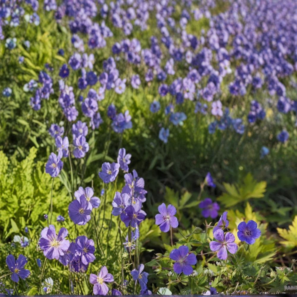 Blue Sunrise Blugold Geranium Seeds - 25+ Easy to Grow Flower Seeds - Pelargonium spp. - Vibrant Garden Blooms for Pots & Borders