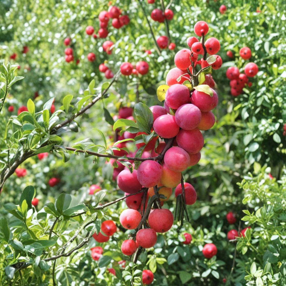 American Plum Tree - Live Rooted Starter Plant - Prunus americana - Self-Pollinating Edible Fruit Shrub - Zones 3-8